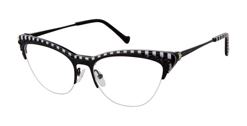 Betsey-Johnson BET-STRIPE-HYPE Eyeglasses - view 2